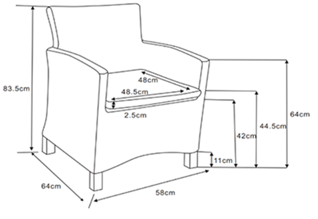 Chair dimensions