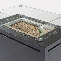 Extra image of Kettler Elba Fire Pit Station in Grey