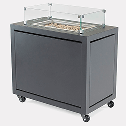 Image of Kettler Elba Fire Pit Station in Grey