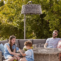Image of Kettler Kalos Plush Electric Overhang Heater in Grey