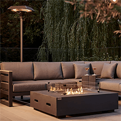 Extra image of Kettler Elba Grande Corner Set with Universal Fire Pit Table