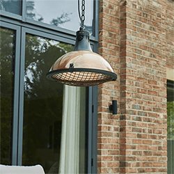 Extra image of Kettler Kalos Copper Pendant Electric Heater