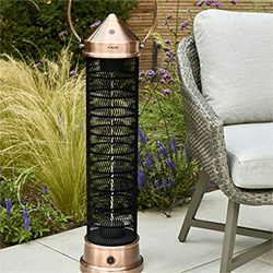 Small Image of Kettler Kalos Large Copper 2000W Electric Lantern Heater