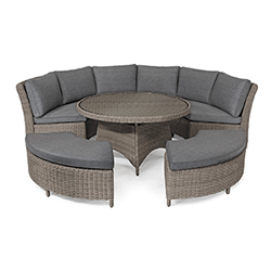 Extra image of Kettler Palma Round Sofa Set in Rattan / Taupe