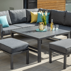 Extra image of Hartman Somerton Square Casual Dining Set with Stools - Xerix / Slate