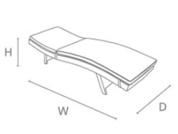 Lounger Down dimensions image