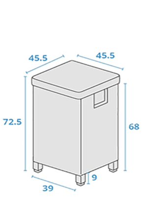 Palma Bottle Storage - dimensions image