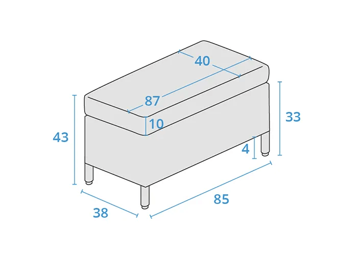 Bench dimensions image