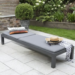 Extra image of Kettler Elba Lounger in Anthracite / Charcoal