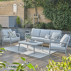 Image of Kettler Trento 5 Seat Lounge Set in Pebble