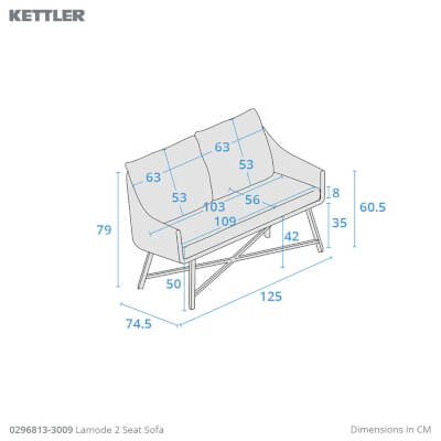 Sofa dimensions image