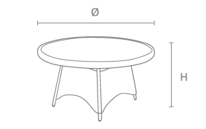 Round Table - dimensions image
