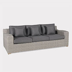 Extra image of Kettler Palma Luxe 3 Seat Sofa Set in White Wash