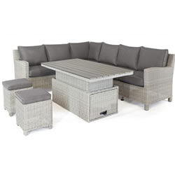 Extra image of Kettler Palma Right Hand Corner Sofa Set with S-Q Table in White Wash