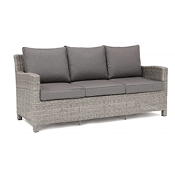 Small Image of Kettler Palma Signature 3 Seater Sofa in White Wash/Taupe