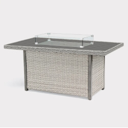 Small Image of Kettler Palma Mini Fire Pit Table in White Wash