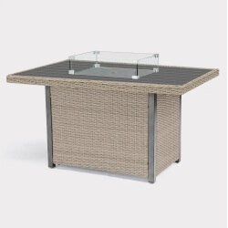 Small Image of Kettler Palma Mini Fire Pit Table in Oyster