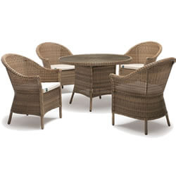 Extra image of Kettler RHS Harlow Carr 4 Seater Dining Set in Natural