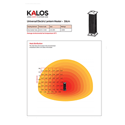 Extra image of Kettler Kalos Universal Electric Lantern Heater, 50cm