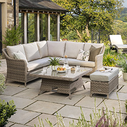 Extra image of EX DISPLAY / COLLECTION ONLY Kettler Charlbury Mini Corner Set with Signature Cushions