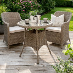 Small Image of Kettler Charlbury Bistro Set with Signature Cushions