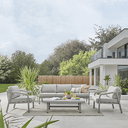 Image of Kettler Como 5 Seat Lounge Set in Pebble