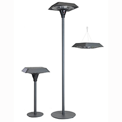 Extra image of Kettler Kalos Universal Electric Floor Standing Heater in Grey