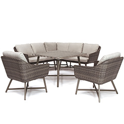 Extra image of Kettler LaMode Weave Corner Sofa Dining Set