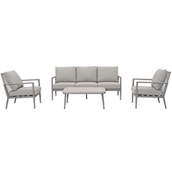 Extra image of Kettler Trento 5 Seat Lounge Set in Pebble