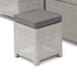 Extra image of Kettler Palma Mini Corner Set with Signature Cushions and Adjustable Slat Table in White Wash/Taupe