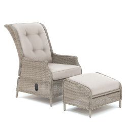 Extra image of Kettler Palma Signature Recliner Duet Set in Oyster Stone