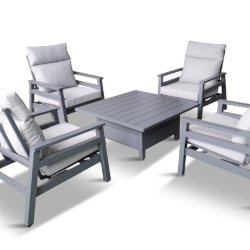 Extra image of LG Barcelona 4 Seat Relaxer Set with Adjustable Table
