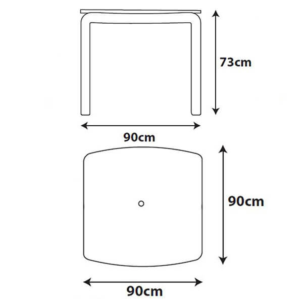 Table dimensions image