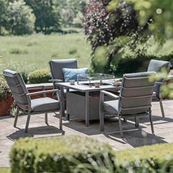 Small Image of LG Monza Relaxer Set with Gas Firepit Table
