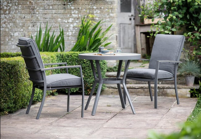 Image of LG Monza Bistro Set with High Back Chairs