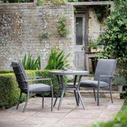 Small Image of LG Monza Bistro Set with High Back Chairs