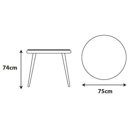 Table dimensions image