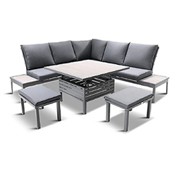 Extra image of Milano Deluxe Modular Lounge Dining Set with Adjustable Table