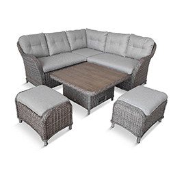 Extra image of LG St Tropez Sand Compact Corner Set with Adjustable Table