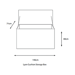 Extra image of LG Lyon Weave Cushion Storage Box