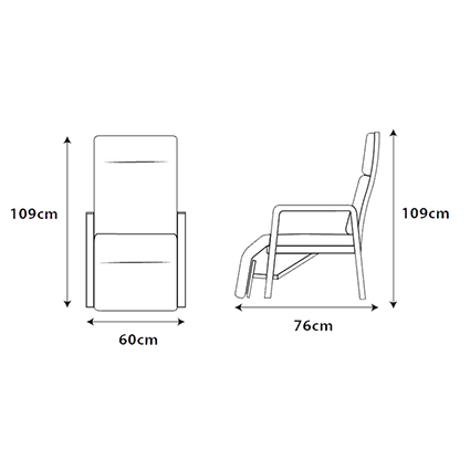 Chair dimensions image