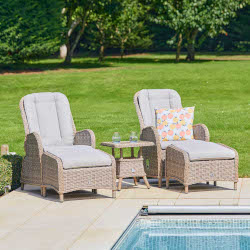 Small Image of LG St Tropez Sand 5 Piece Recliner Set