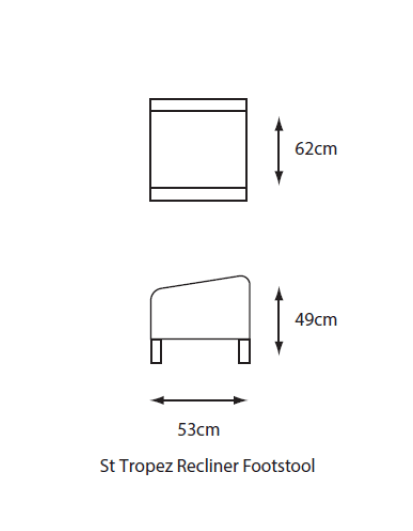 Foot stool- dimensions image