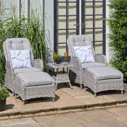 Small Image of LG St Tropez Stone 5 Piece Recliner Set