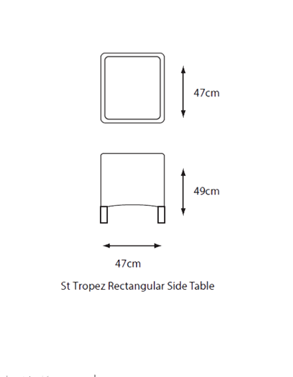 SideTable - dimensions image