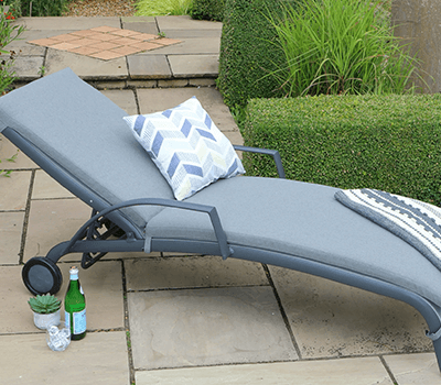 Image of EX DISPLAY / COLLECTION ONLY LG Turin Sun Lounger with Cushion