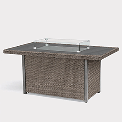 Image of Kettler Palma Fire Pit Table in Rattan