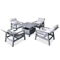 Extra image of LG Barcelona 4 Seat Relaxer Set with Adjustable Table