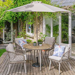 Image of LG Sarasota 4 Seat Round Dining Set
