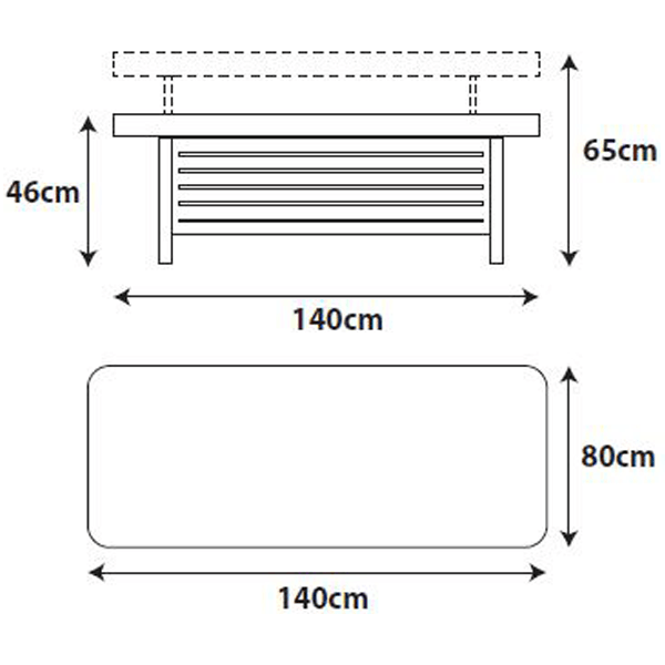 Table dimensions image
